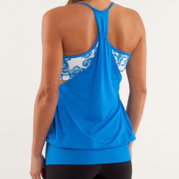Lululemon No Limits Tank Beaming Blue Top - Picture 3 of 8